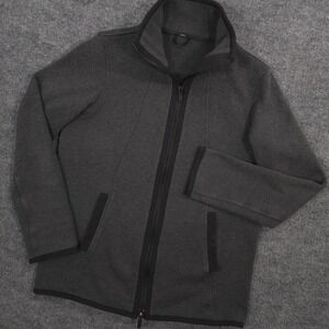 Lululemon Its Fleecing Cold Jacket Womens 10 Gray Full Zip Fleece Thermal Preppy